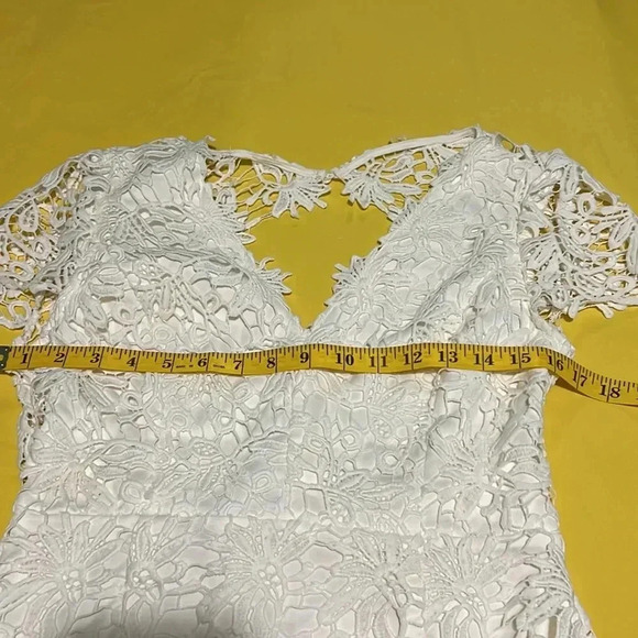 Entro white lace dress M - Picture 4 of 9